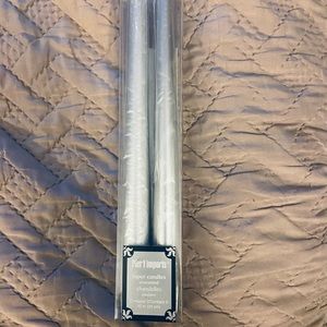Pier 1 Imports 10 inch Silver Taper Candles 2pk